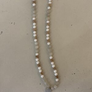 Necklace Amapola Silver/White